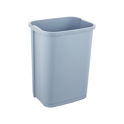 Image of keeeper 1030768000000 Trash Can, Plastic, nordic blue