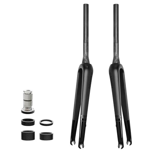 Exceedhub 700C Carbon Fiber MTB Front Fork, Road...