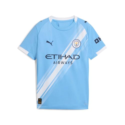 Puma Manchester City FC Maillot Domicile pour Enfants 25/26, Bleu (Team Light Blue x White), 164