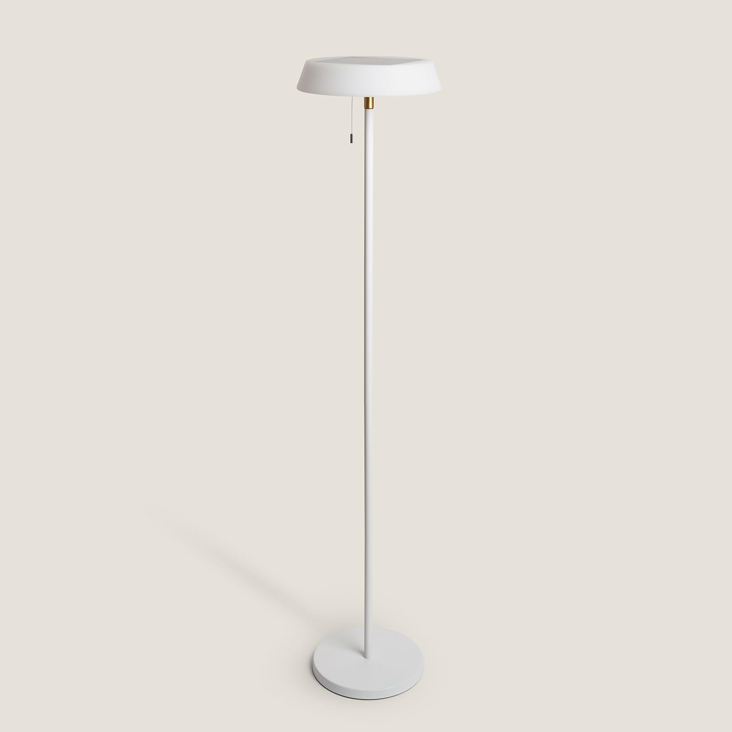 LEDKIA LIGHTING Lampada da Terra LED Solare per Esterni 2.6W Aldana Bianco per Sale, Soggiorno, Cucina, Camera
