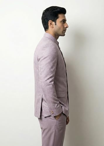 Image of Tailored fit Men's Jacquard Jodhpuri 3 Piece | Premium Polyester Blend