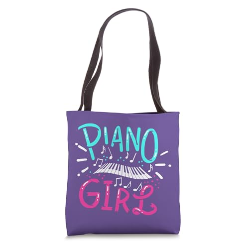 Piano Girl Pianist Music Notes Gift Tote Bag 16 inches
