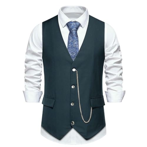Gilet de costume homme col en V pour mariage et soirées habillées de printemps