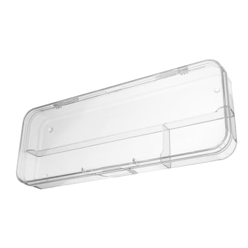 Boîte à crayons transparentes incassable et empilable avec couvercle de sécurité
