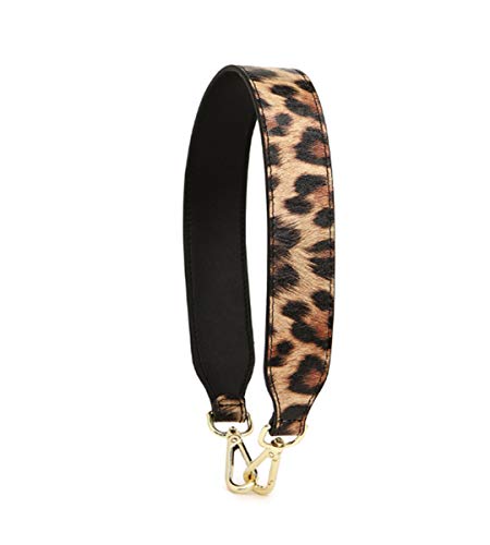 Correas de Bolso Correa de Hombro para Bolsos Mujer Correa Corta para Bolso Correas de Repuesto Wide Leopard 17 Leopard and Black Cover