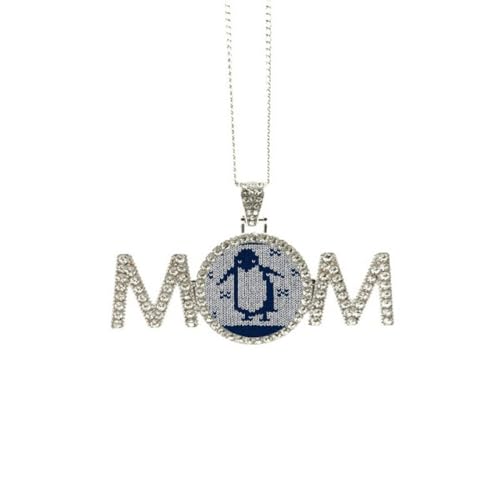 Collier en tricot pingouin : cadeau de fête des mères idéal pour maman et grand-mère