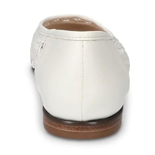 Maiyang Women Square Toe Braided Ballet Flats Slip on Comfortable Insole Breathable Comfy Casual Dress Shoes Size 4-16 US3