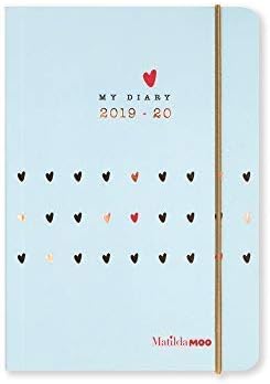 Matilda MOO 2019-20 Flex Cover A6 Daily Mid Year Diary - July to July - Blue