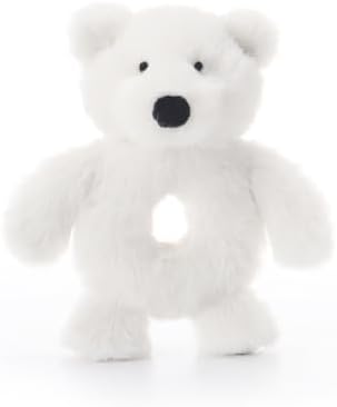 Apricot Lamb Polar Bear Soft Baby Rattle Plush Stuffed Animal 5.5'' — 사진 5