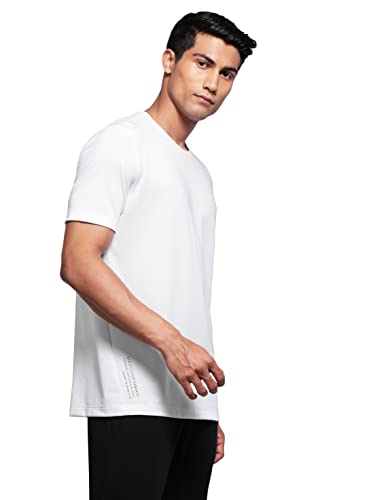 Image of Jockey MV37 Men Recycled Microfiber Elastane Stretch Fabric Round Neck Half Sleeve Breathable Mesh Active Wear T-Shirt