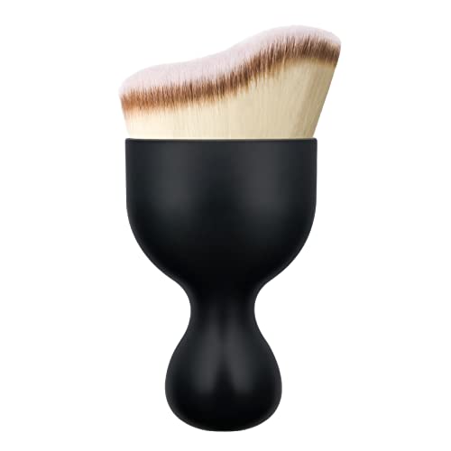 Falliny Self Tanning Makeup Brush, Kabuki Travel Powder Foundation Brush For Blending Liquid, Cream,Sunscreen, Flawless Powder Cosmetics, Portable Face & Body Makeup Brush #TOP25
