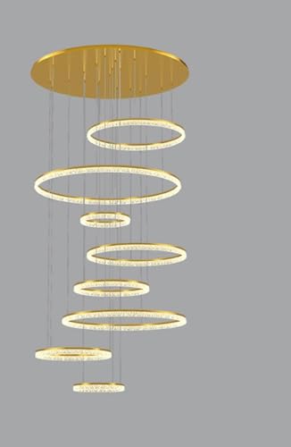 VfA, _ȉƂ̑LEDCgy_gCgvKipVfArO[݂艺CgƖ(8 ring gold big,Cold White)