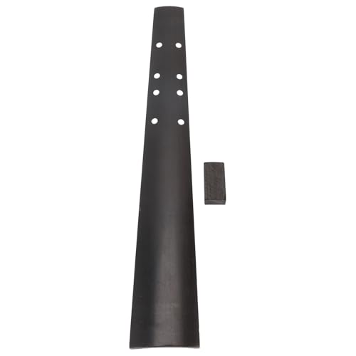Ebony Fingerboard 1/2 Violin Fingerboard Unfinished Repair Violin Tape for Cello Stickers Beginners Diy Fret Instrument Replacement with Reasonable Design Ebony Wood Material