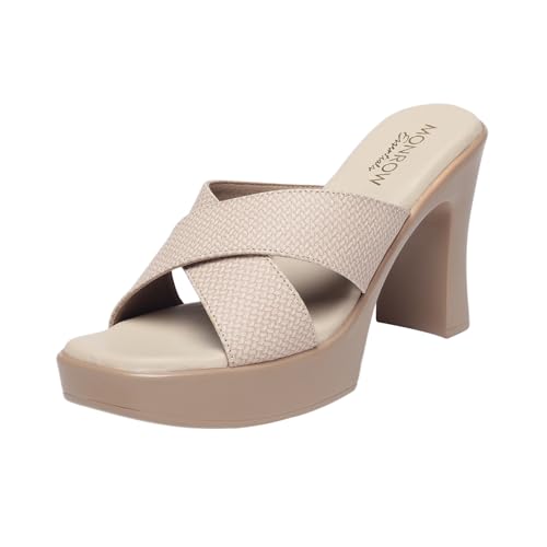 Image of MONROW Fancy and Stylish Trendy and Lightweight Casual Regularwear Vegan Platform Heels For Women and Girls