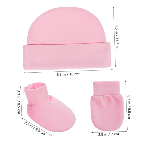 VANZACK 2Sets Newborn Hats and Mittens for Accessories for Months Comfortable and Durable Beanie and Gloves for Everyday Use Multi2