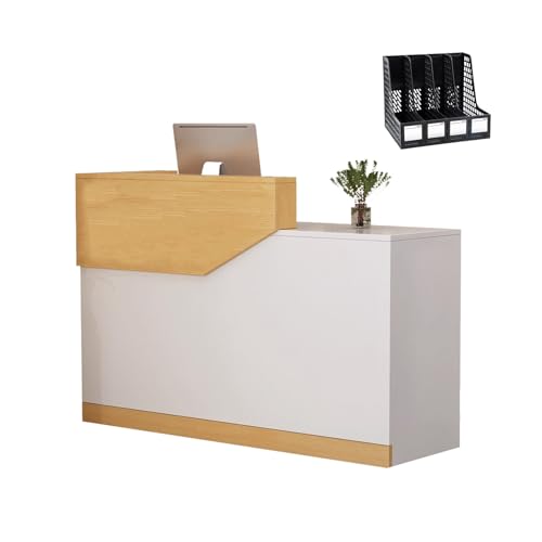 ModernDesk con gestione dei cavi elegante ne per saloni di bellezza, barbieri e piccole imprese (DESTRA_160X45X100CM)