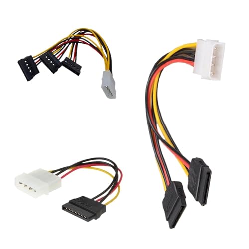 Cable divisor de alimentación 4Pin a 3 ATA SATA miniatura 2
