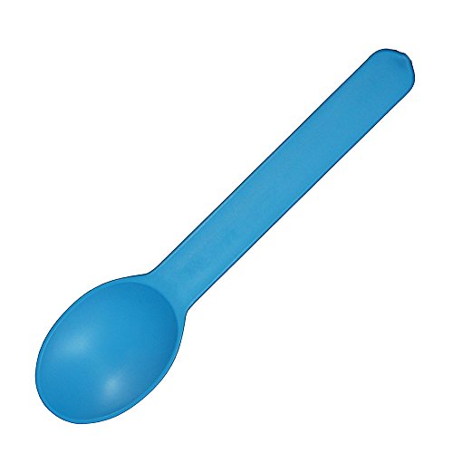 Yocup Eco-Friendly Wide Handle Spoon, Blue - 1000ct