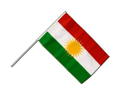 Drapeau Kurdistan Digni 60x90cm avec hampe pour événements culturels