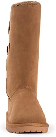 MUK LUKS Women's Jean Boots, Camel, 6 | Image 1