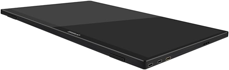 Side view Zeuslap P16KT USB-C жана Mini-HD портторун көрсөтөт