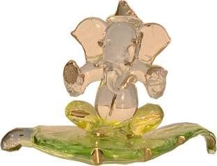 Statuette Ganesh fait main | Figurine en verre dieu hindou pour décoration maison zen
