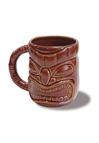 Tiki 12-oz Mug Dark Brown