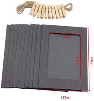 Miniatura 5 de Marco de fotos para fotos de madera, clip de papel, soporte para fotos, decoración de pared de boda, fiesta de graduación, accesorios de cabina de