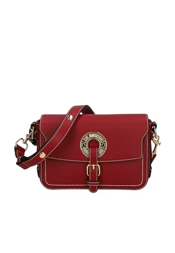 Sac à épaule Love Moschino bordeaux : le volume parfait pour vos essentiels féminins