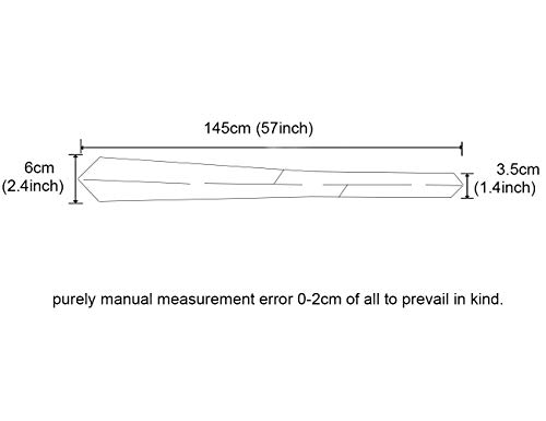 GUSLESON Cravatta sottile da 2,4 pollici e