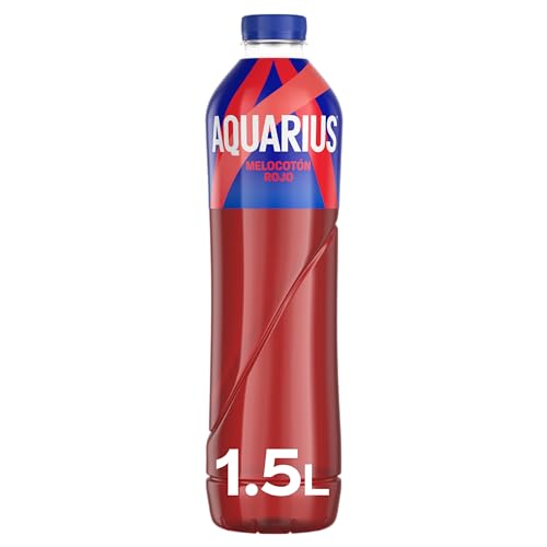 Aquarius Melocoton Rojo, Bebida Funcional con Sales Minerales, Botella 1,5L