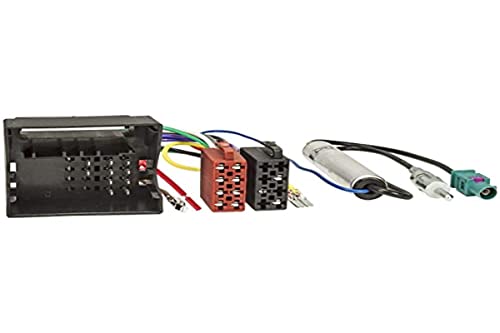 Sound Way - Câble Adaptateur Faisceau quadlock fakra autoradio fiche ISO Radio Compatible avec VW Volkswagen, Seat, Skoda, Audi