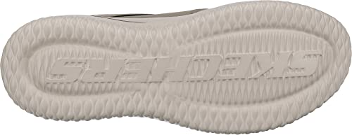 Skechers Men's Delson 3.0 - Cicada Sneaker, Taupe, 9 M US