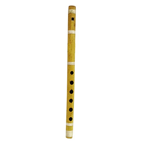 Traditional Indian Brown Handmade Wooden Bansuri Bamboo Flute Musical Instrument
