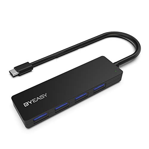 USB C Hub, BYEASY USB C auf USB 3.0-HUB mit 4 USB 3.0-Anschlüssen Anwendbar für MacBook Pro 2018 2017 iMac, Google Chromebook Pixelbook, XPS, Samsung S9, S8 und weitere USB-Geräte des Typs C USB C Hub, BYEASY USB C auf USB 3.0-HUB mit 4 USB 3.0-Anschlüssen Anwendbar für MacBook Pro 2018 2017 iMac, Google Chromebook Pixelbook, XPS, Samsung S9, S8 und weitere USB-Geräte des Typs C