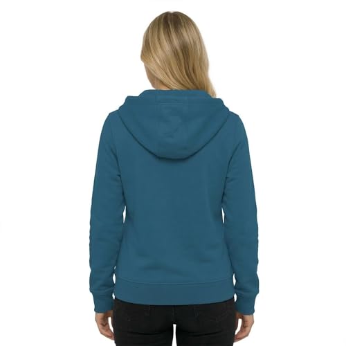 Image of HOODLIFE Women's Zip-Up Hoodie Sweatshirt - Soft Cotton Fleece Jacket with Hood, Full Zipper, Kangaroo Pocket, Casual Winter Hoodie for Women