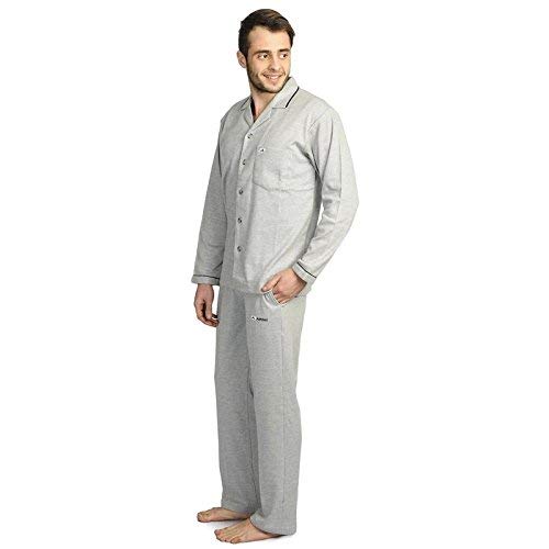 Image of Men's Cotton Blend Striped Pyjama Set Pack of 1