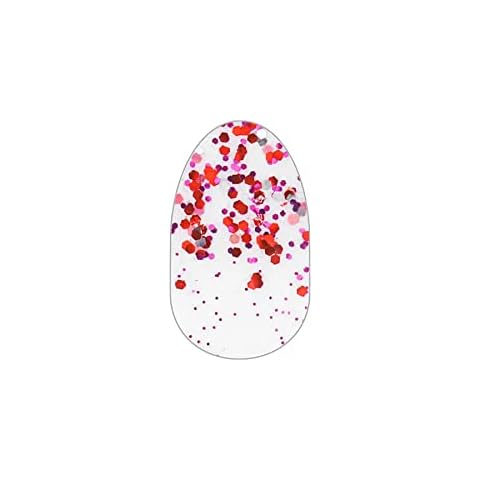 Love Shack - Color Street Nail Strips (Valentine's Day 2022), Clear,pink,silver,red, (FDG385) Cover