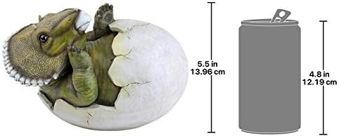 Design Toscano Baby Triceratops Dino Egg Statue