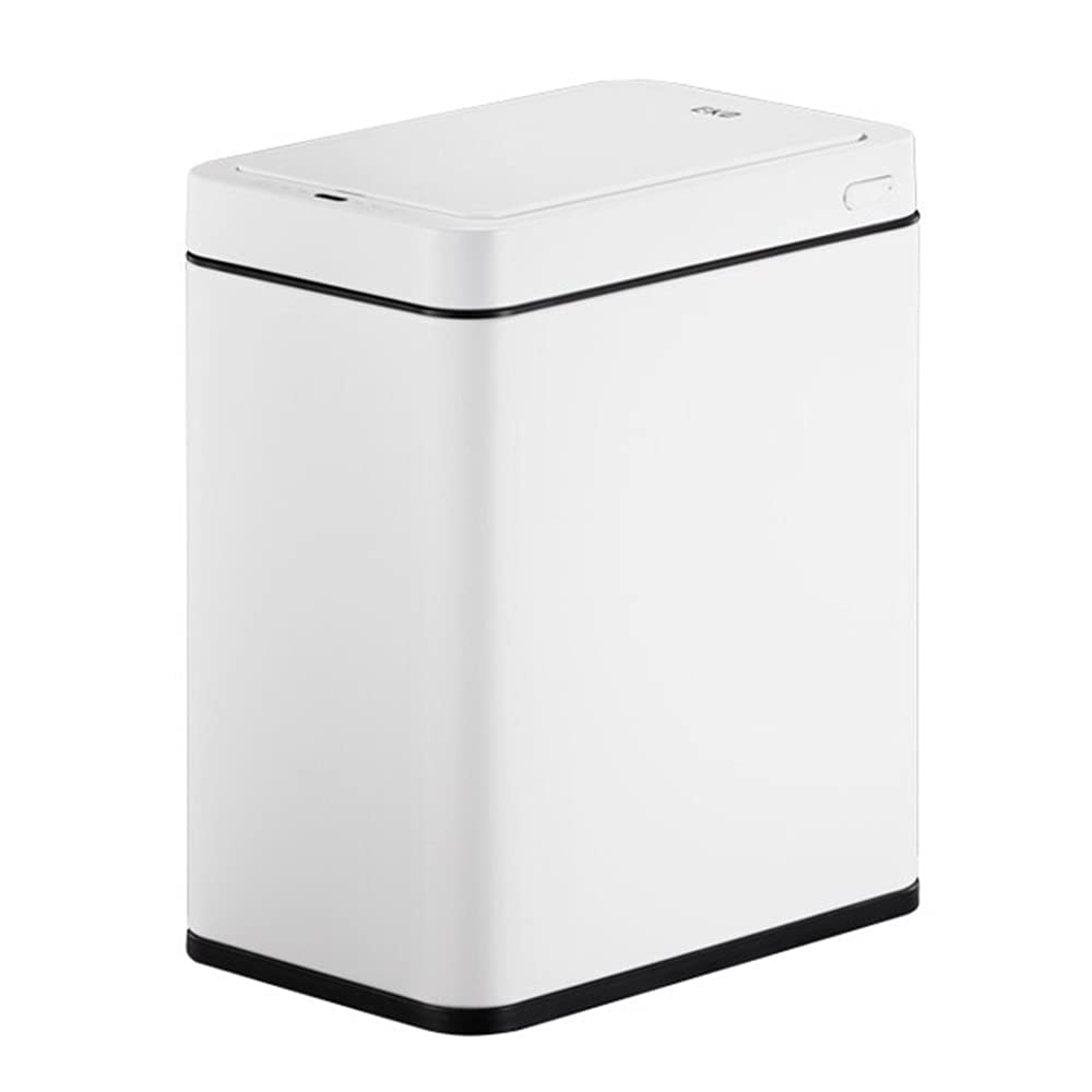 Smart Sensor Trash Can, Automatic Opening Household Electric 7L Capacity Waterproof and Odorless Long Standby Toilet Trash Can