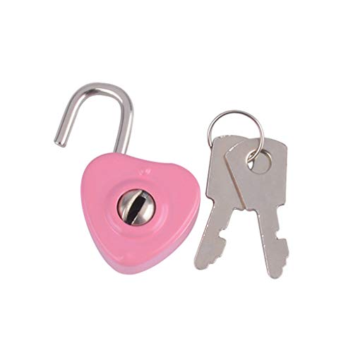 Candado en forma de corazón con llaves de metal para cerradura de...