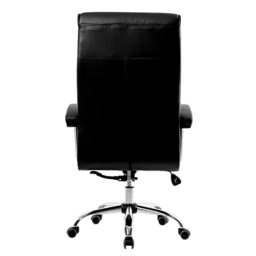 Cadeira Escritório Presidente Genebra Preta Mola Ensacada Conforsit 4650