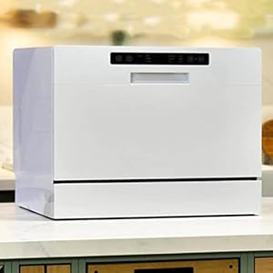 Vaatwasser, Tafelvaatwasser, 6 Wasprogramma’s, 7,5 Liter Water Nodig, Droogfunctie En Licht, Voor Huis, Keuken, 360…