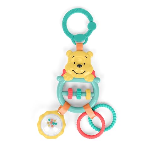 Image of Bright Starts Disney Baby Winnie The Pooh Busy Bear Activity Toy, Unisex Stroller Toy, Newborns & Up