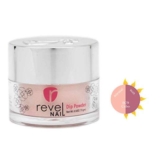 Revel Nail Dip Powder | for Manicures | Nail Polish Alternative | Non-Toxic & Odor-Free | Crack & Chip Resistant | Can Last Up to 8 Weeks | 2 oz Jar | Sun Colors | (Cabo, 2oz)