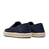TOMS Men's Alonso Loafer Rope Flat, Navy Heritage Canvas/Suede, 11 UK #4