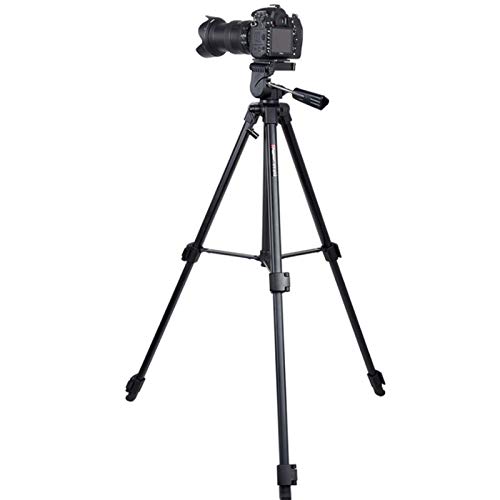 Digitalkamerastativ 64"145cm Leichtes Aluminium-Reisestativ mit 3-Wege-Kopf, Stativtasche und Ersatz-Schnellwechselplatte (1/4") für die Kamera