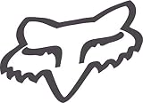 Fox Racing Herren Fuchskopf TDC Aufkleber, Mt Charcoal 4, Einheitsgröße