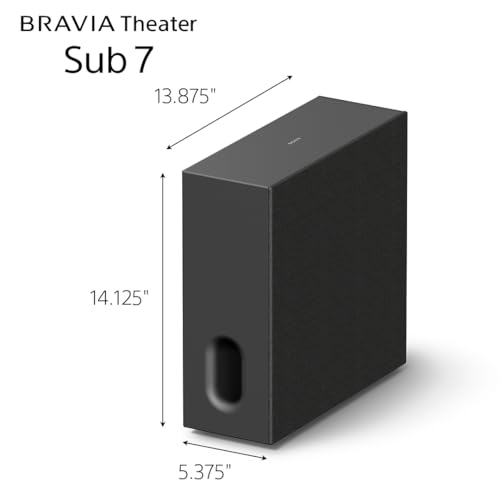 Image of Sony BRAVIA Theater Sub 7 Slim Wireless Subwoofer for Soundbar SA-SW7 | Compatible with BRAVIA Theater (Trio, Quad, Bar 9 /8 /7), HT-A7000 /A5000 /A3000, Direct Connection to Compatible BRAVIA TV