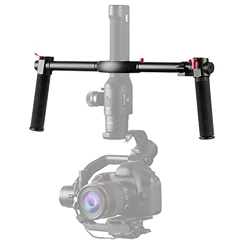 Dual Handle Grip Handgrip Compatible for DJI Ronin S/DJI RS2/DJI SC/DJI RSC 2/MOZA Air 2 Gimbal Handheld Stabilizer